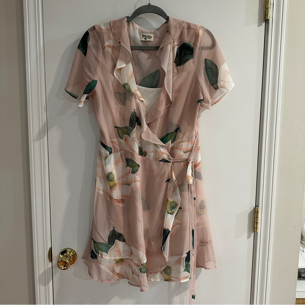 Show me your Mumu floral wrap dress